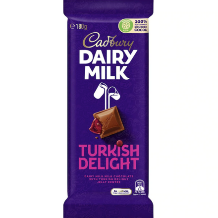 Cadbury Dairy Milk Turkish Delight 180g - set 1