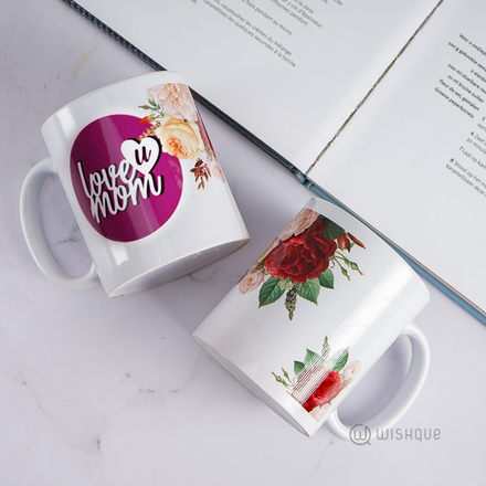 Love You Mom Printed Mug