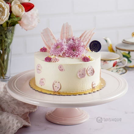 Purple Daisy Chocolate Cake