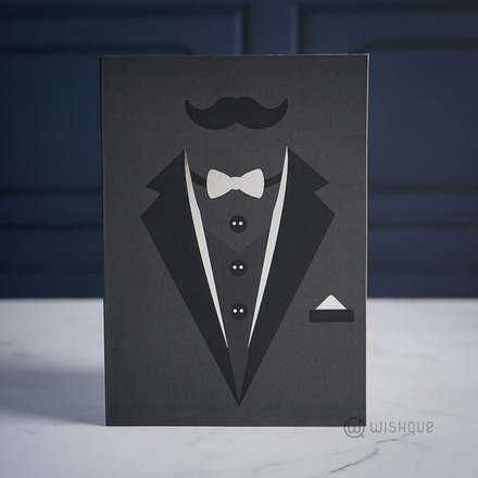 Hey Handsome Silver Foil Greeting Card