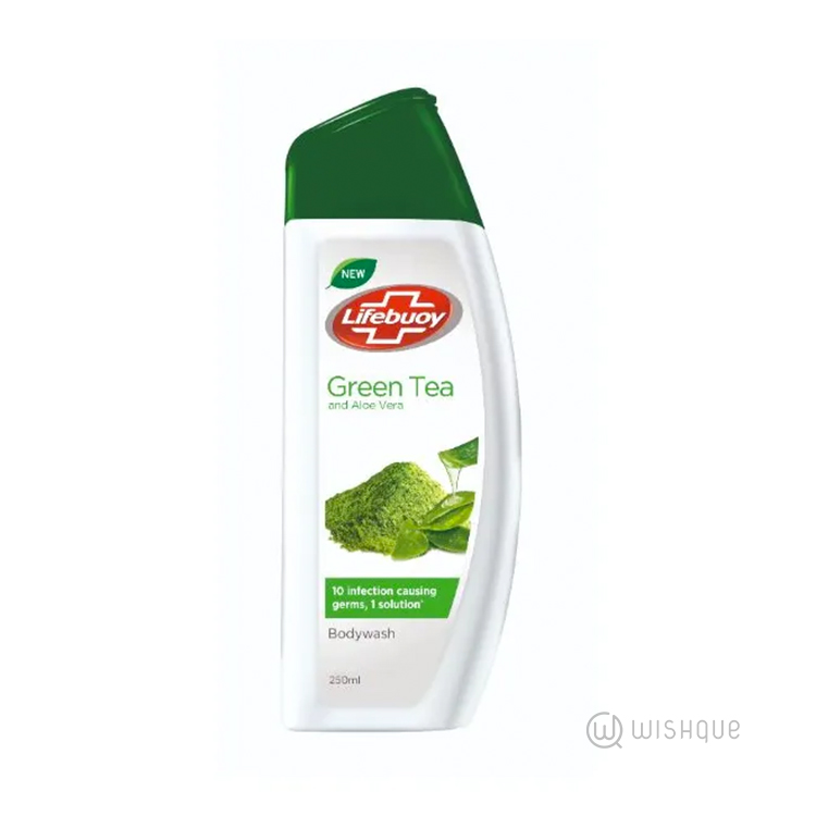 Lifebuoy Body Wash Green Tea Aloe 250ml Shower, Bath & Soap Wishque