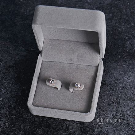 Diamond Birthstone Earrings With Cloe Crystals Rose-Gold Plated