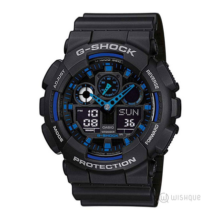 Casio G-Shock Men's Watch Anti Slip Over Sized Buttons GA-100-1A2ER
