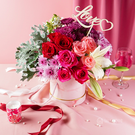 Violet Sky Blooms in a Bucket