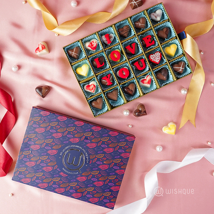 Love Letters Signature Swiss Pralines Chocolate Collection 24 Pcs