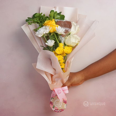 Lemon Sorbet Posy with HEY Cookie