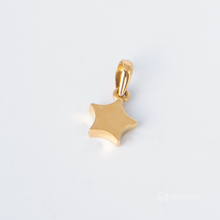 22kt Gold Charm Star Shaped Pendant