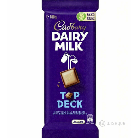 Cadbury Milk Top Deck Chocolate Block 180g