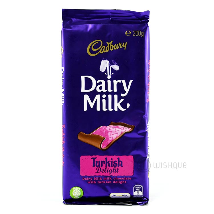 Cadbury Turkish Delight Milk Chocolate Block 200g Wishque Sri Lanka 