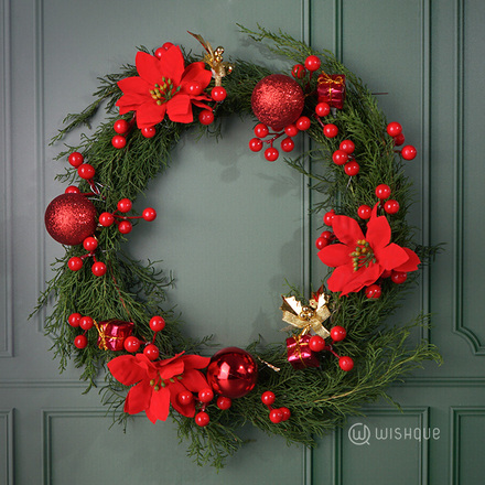 Merry Christmas Door Wreath