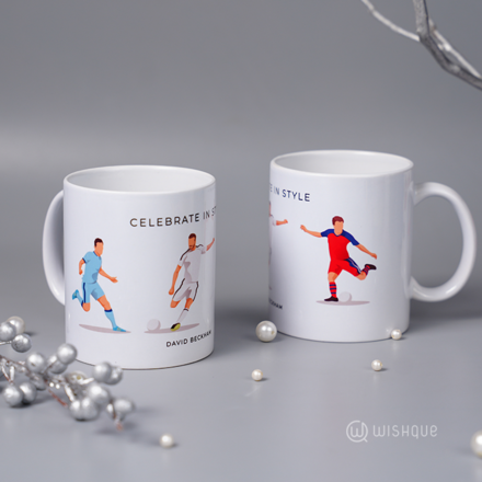 Celebrate In Style David Beckham Printed Mug
