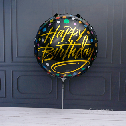 Happy Birthday Mini Bubble Foil Balloon