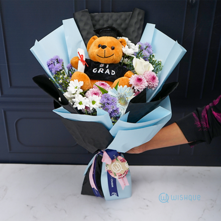 Graduation Glow Fresh Flower Bouquet Copy