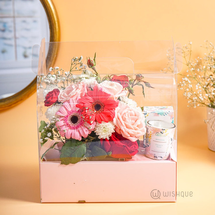 Foldable Flower Box Pink