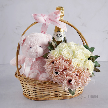 Rosy Delights Celebrations Gift Hamper Arrangement