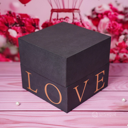 Black Love Box with handle