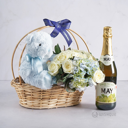 Bloom & Buddy Celebrations Gift Hamper Arrangement