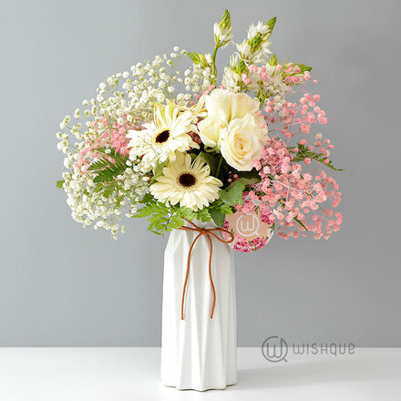 Wonderful In White Vase Arrangement Copy