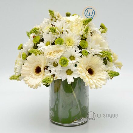White Pops Flower Vase Copy