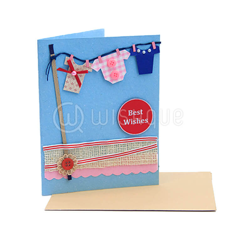 Pink Blue Baby Shower Wishes Card Wishque Sri Lanka S Premium