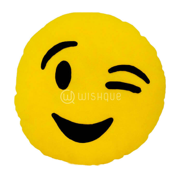 Winking Face Emoji Pillow Wishque Sri Lanka's Premium Online Shop