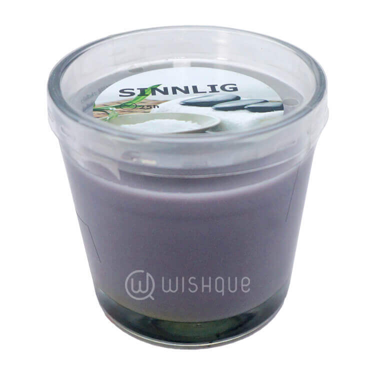 Sinnlig Calming Spa Scented Gray Candle Wishque Sri Lanka's Premium