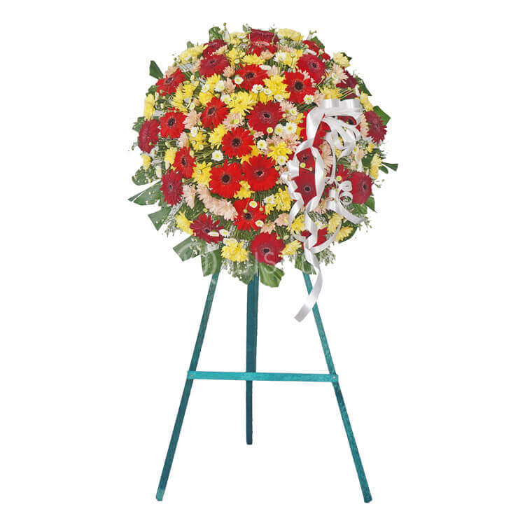 Funeral Wreath A with Stand Wishque Sri Lanka's Premium Online