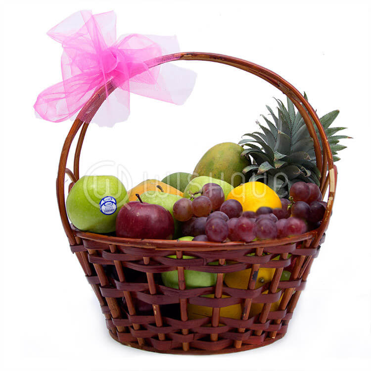 Simple Fresh Fruit Basket Wishque Sri Lanka's Premium Online Shop