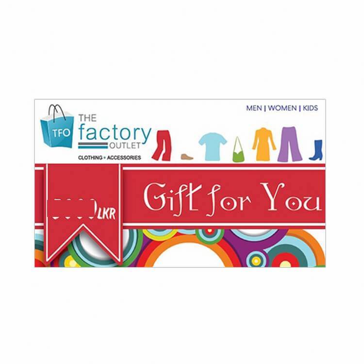 The Factory Outlet Gift Voucher Clothing and Fashion Wishque