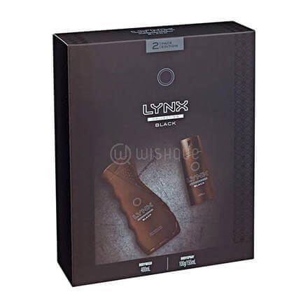 Lynx Black 2 Piece Gift Set