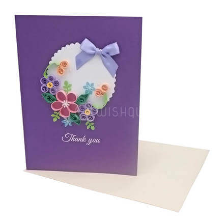 Thank you Purple Flowers card