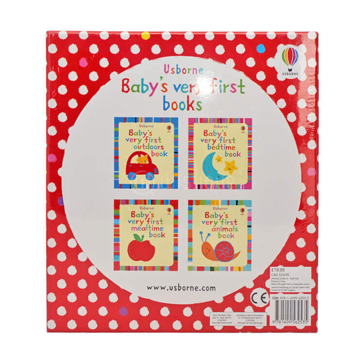Usborne Baby Very First 4 Books Collection Pack Set Wishque Sri