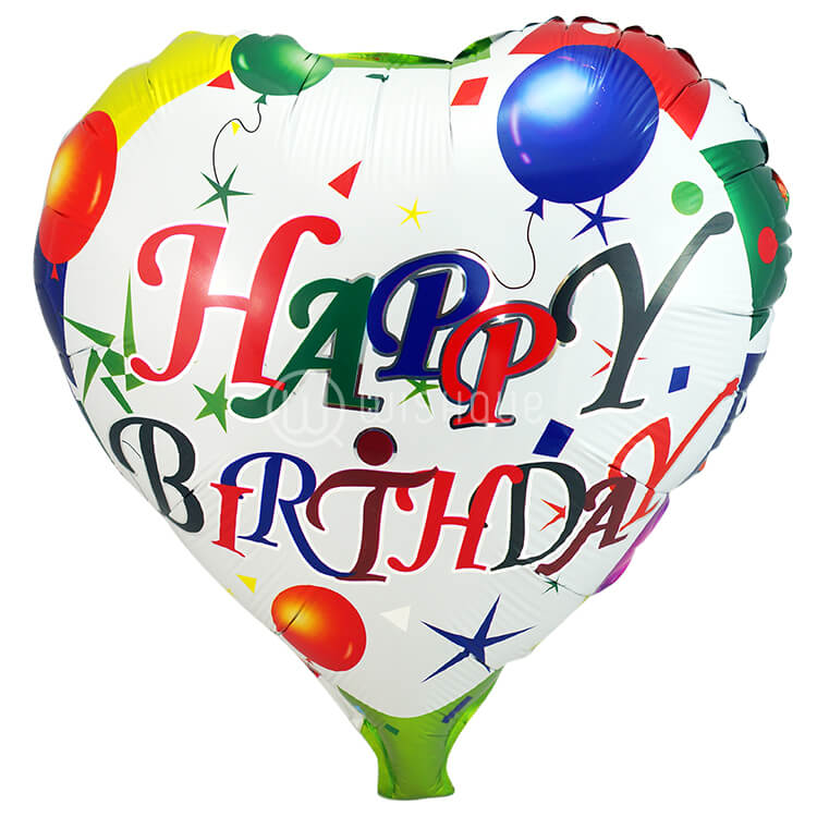 Happy Birthday Heart Foil Balloon Wishque Sri Lanka's Premium