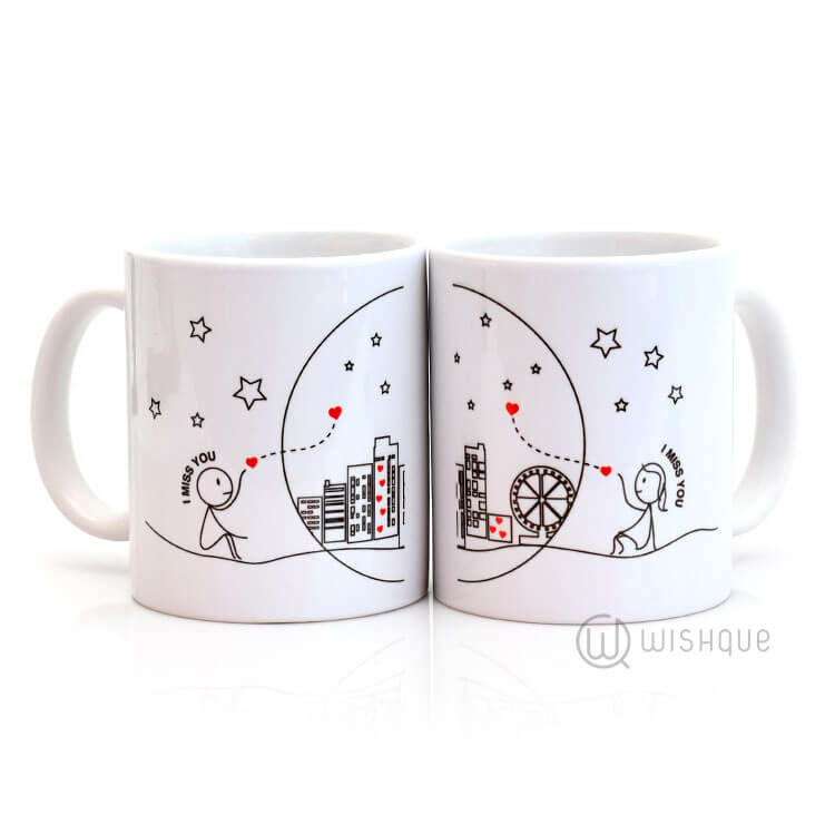 I Miss You Couple Mug Wishque Sri Lanka's Premium Online Shop! Send Gifts to Sri Lanka