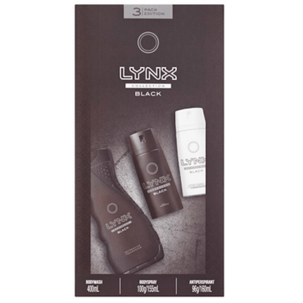 Lynx Black Trio Gift Set 2017