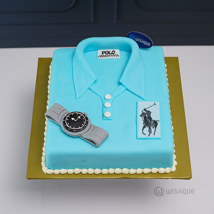 Polo Golf Shirt Ribbon Cake - Wishque | Sri Lanka's Premium Online Shop!  Send Gifts to Sri Lanka
