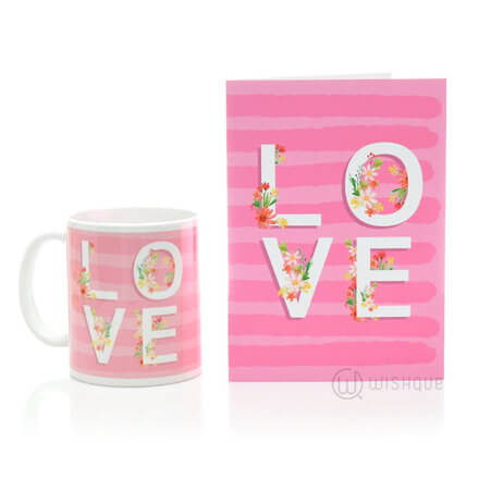 Flowering Vines Greeting Card & Printed Mug