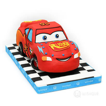 McQueen 3D Car Theme Cake 4.4lb