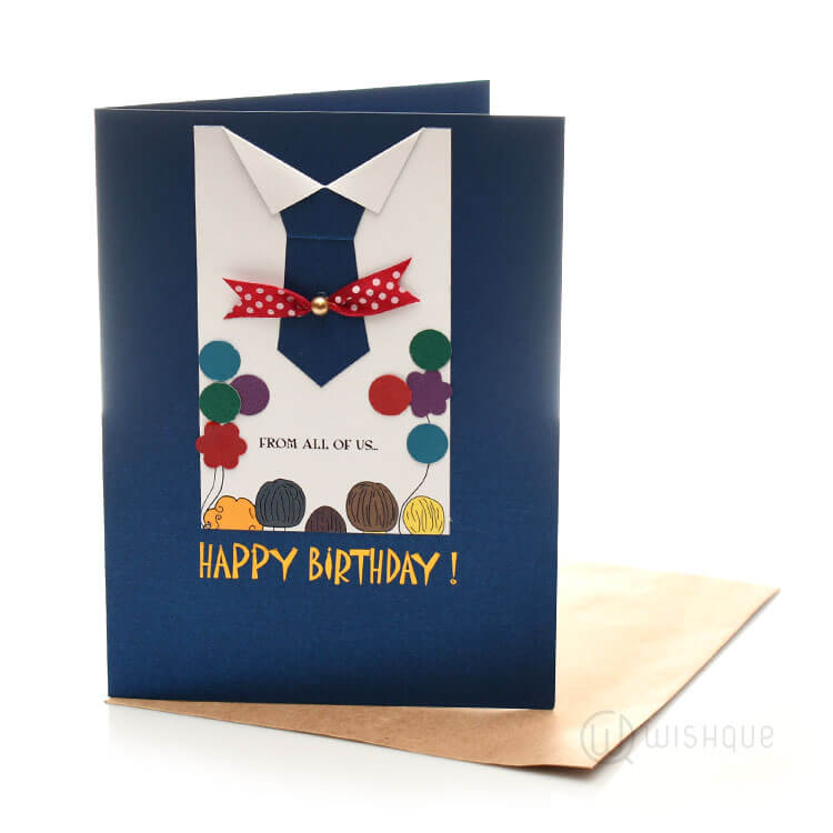 Birthday Card For A Colleague - Card Design Template