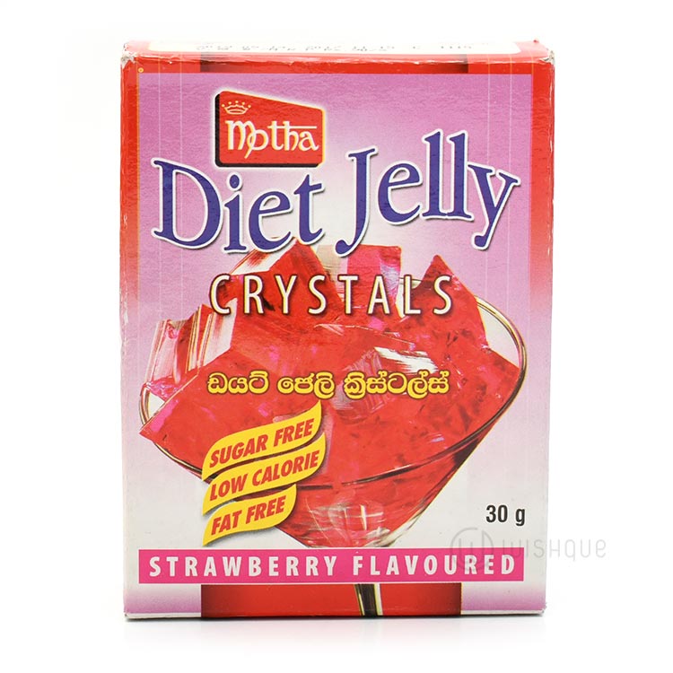 Motha Diet Jelly Crystal (Strawberry Flavoured) 30g Wishque Sri
