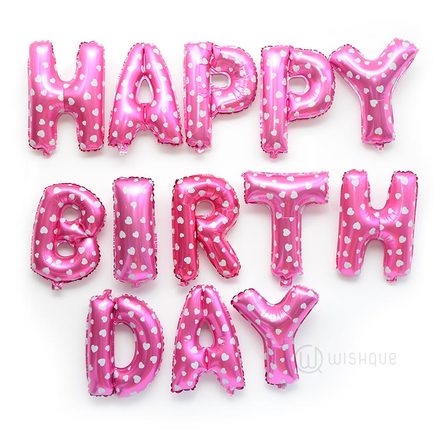 HAPPY BIRTHDAY Letters Balloons Pack