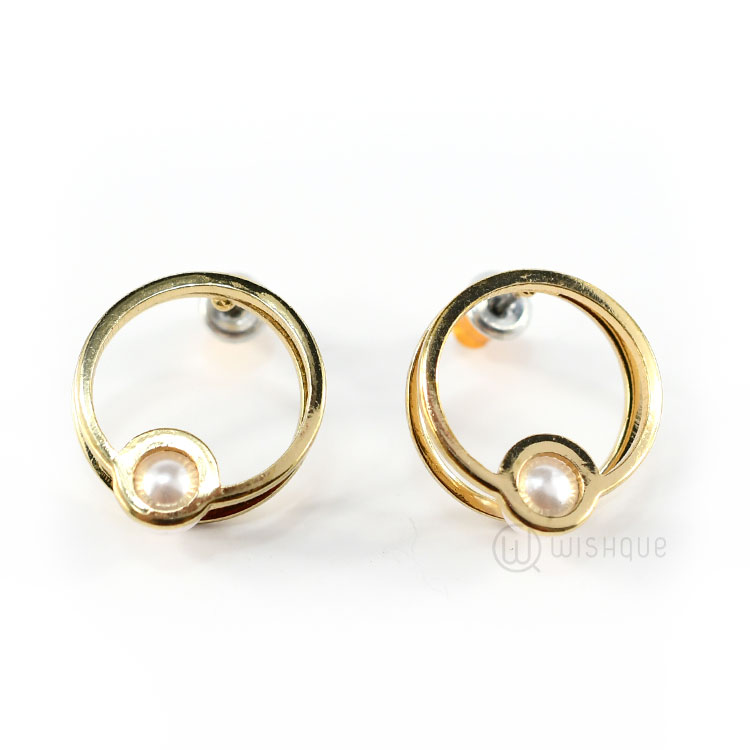 Earrings With A Pearl Gold Wishque Sri Lanka s Premium Online