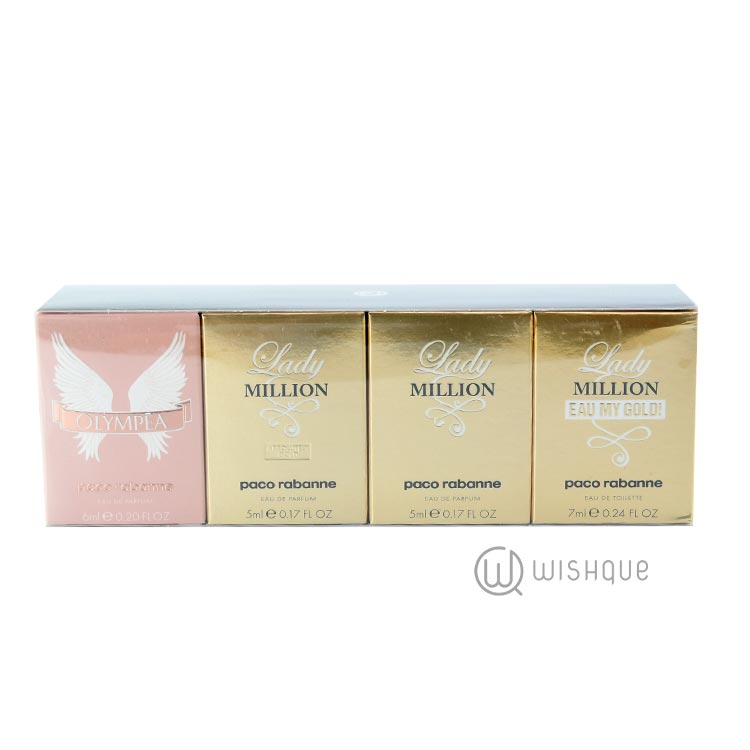 paco rabanne ladies 4 piece miniature set