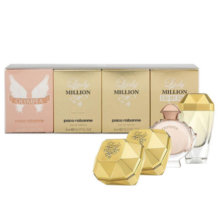Paco Rabanne Ladies  Miniature 4 Piece Set