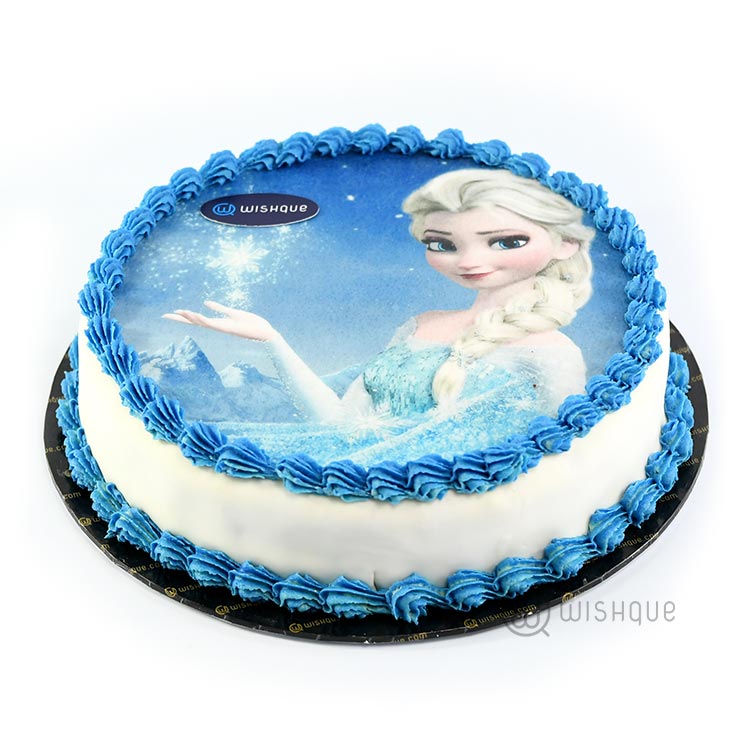 Custom Edible Print Cake Elsa Wishque Sri Lanka's Premium Online Shop! Send Gifts to Sri Lanka