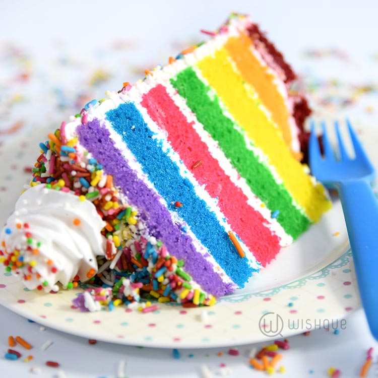 Rainbow Confetti Sponge Cake Wishque Sri Lanka's