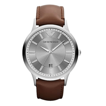 Emporio Armani Men's Dress Brown Leather Watch