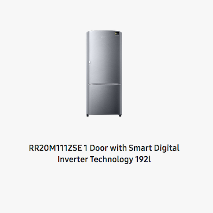 Samsung Single Door Refrigerator with Digital Inverter Technology