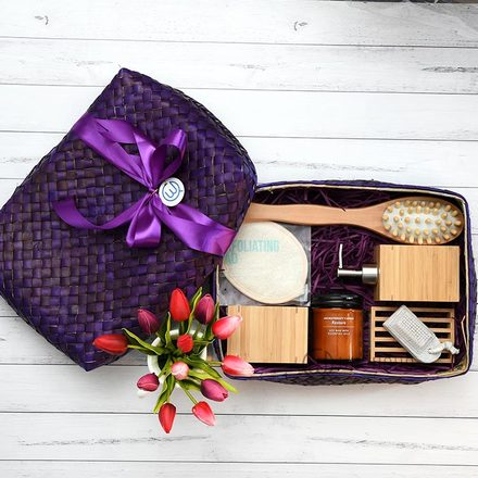 All In One Bamboo Bathware & Spa 7 Pcs