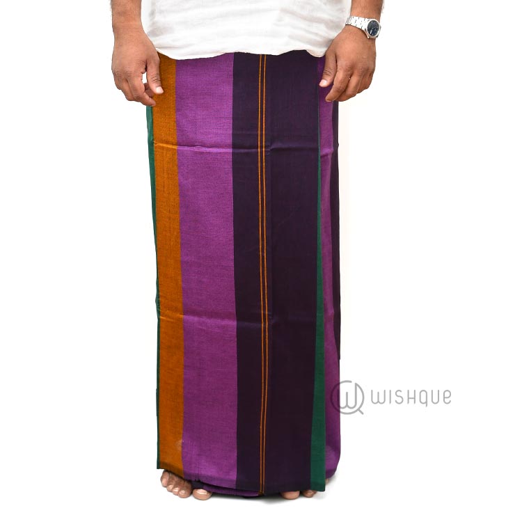Multi Colored Handloom Sarong Design 3 Wishque Sri Lanka's Premium